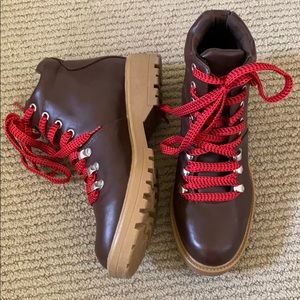 Target Boot with Red Lace